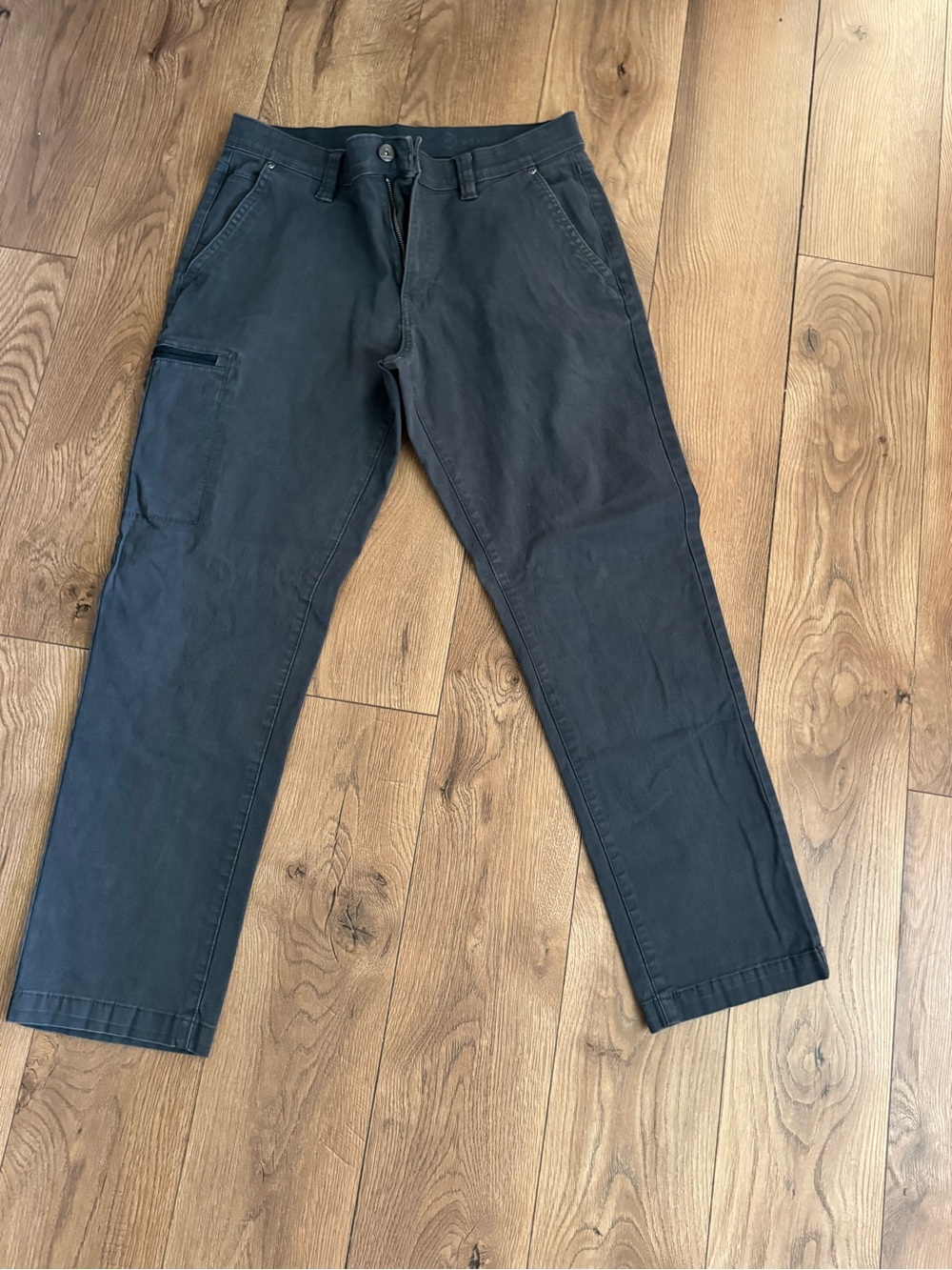 Men's Black Cargo Pants with Side Utility Pocket